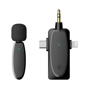 Wireless Lavalier 1-to-2 mobile Microphone