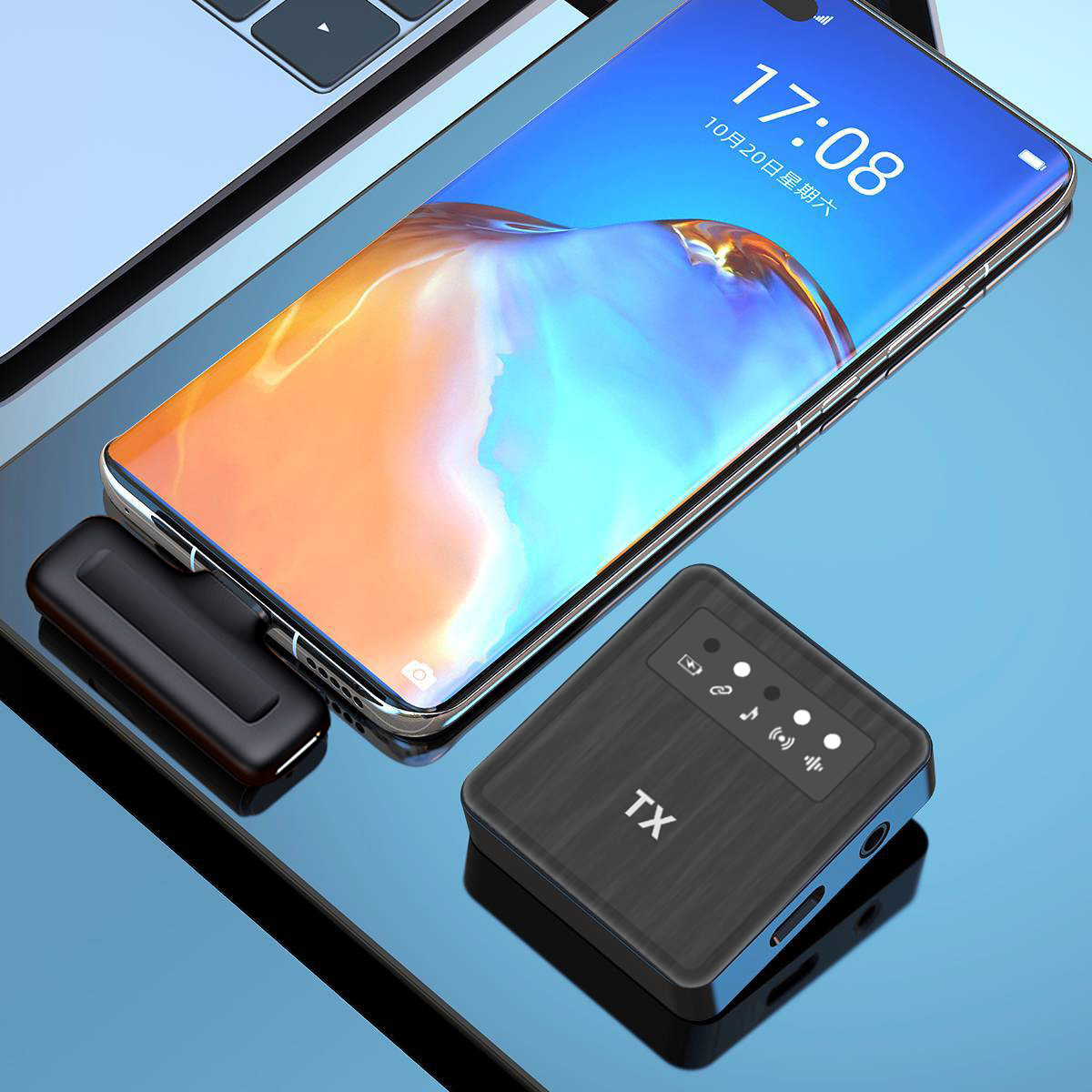 Square Outdoor Recording Wireless Lavalier Microphone - Image 3