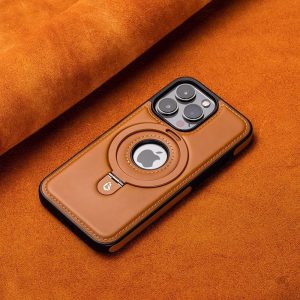 Leather Magnetic Bracket Mobile Phone Case For iPhone